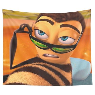 Aertemisi Barry B. Benson Bee ภาพยนตร์ Meme Tapestry ศิลปะแขวนผนังสำหรับห้องนอนห้องนั่งเล่นหอพักวิทยาลัยฉากหลังปาร์ตี้บ้าน