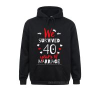 Funny 40Th Wedding Anniversary Warm Gifts For Couples Hoodies Discount Men Sweatshirts Winter Long Sleeve Adult Hoods Size Xxs-4Xl