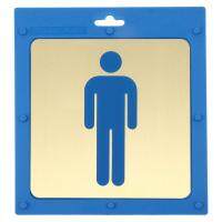 ?สินค้าขายดี!! ป้ายห้องน้ำชาย ทองเหลือง S&amp;T 716 แผ่นป้าย MEN-TOILET SIGN S&amp;T 716