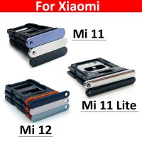 ไมโครนาโนซิมการ์ดที่ใส่ถาดสล็อตที่วางอะแดปเตอร์ซ็อกเก็ตสำหรับ Xiaomi Mi 11 Lite Mi11 Pro Mi 12อะไหล่