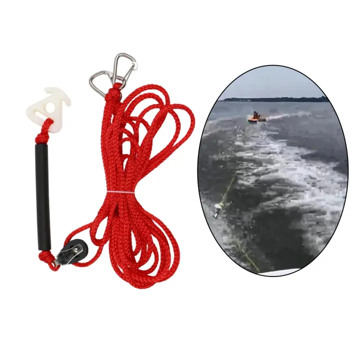 WBMOON Pulley Boat Tow Harness Watersports Rope 12 Feet for Boating