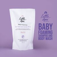 Little Apes โฟมอาบนํ้าและสระผมสำหรับเด็ก แบบถุงเติม Baby Foaming Shampoo and Body Wash Refill (400ml)