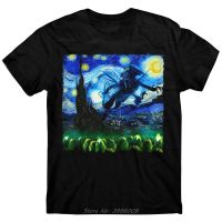 Xenomorph T เสื้อ Starry Night T เสื้อ Alien Covenant Aliens Predator Space แฟชั่นฤดูร้อนแขนสั้นผ้าฝ้าย Tshirt Streetwear เสื้อยืดคุณภาพสูง