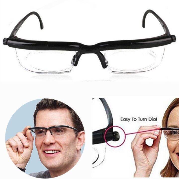 ok ADJUSTABLE DIAL READING GLASSES FOCUS FOR READING DISTANCE VISION