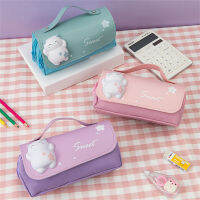 Cute Stationery Case Girls School Supplies Cute Pencil Case Large Capacity Pencil Bag Decompression Pencil Case