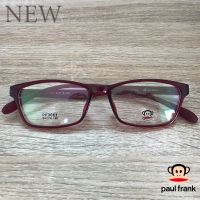 Paul Frank กรอบแว่นตา สำหรับตัดเลนส์ แว่นตาชาย หญิง Fashion รุ่น 3061 สีแดง กรอบเต็ม Rectangle ทรงเหลี่ยม ขาข้อต่อ วัสดุ TR 90 รับตัดเลนส์ทุกชนิด