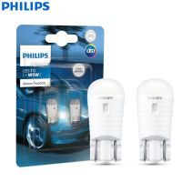 Philips LED T10 W5W Ultinon Pro3000 6000K White Turn Signal Lamps Car Interior Light Number Plate Door Bulbs 11961U30CWB2  2pcs Ceiling Lights