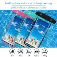 Universal Clear Mobile Phone Dry Pouch Waterproof PVC Cell Phone Bag for Outdoor Swimming Diving Water Sports Phone Case Bag