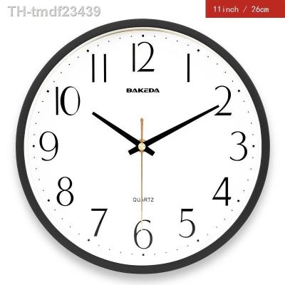 ◆▫✠ 26cm Minimalism Wall Clocks With Frame Transparent Glass Quiet Reloj de pared Study Officce Decoration
