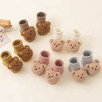 ◊  Autumn New Newborn Baby Bear Cotton Socks Anti-slip Breathable Soft Infant Kid Floor Stocking Girls Boys Children Toddler Socken