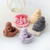 Ornament Mold Sugar Mold Handmade Plaster Diffuser Stone Plaster Flip Conch Cherub Shell Cherub Candle Mold