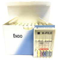 10แพ็ค K-FILE ทันตกรรม212531มม. สแตนเลส Endo Root C ไฟล์ Hand ใช้ K-ไฟล์ Endodontic Instruments