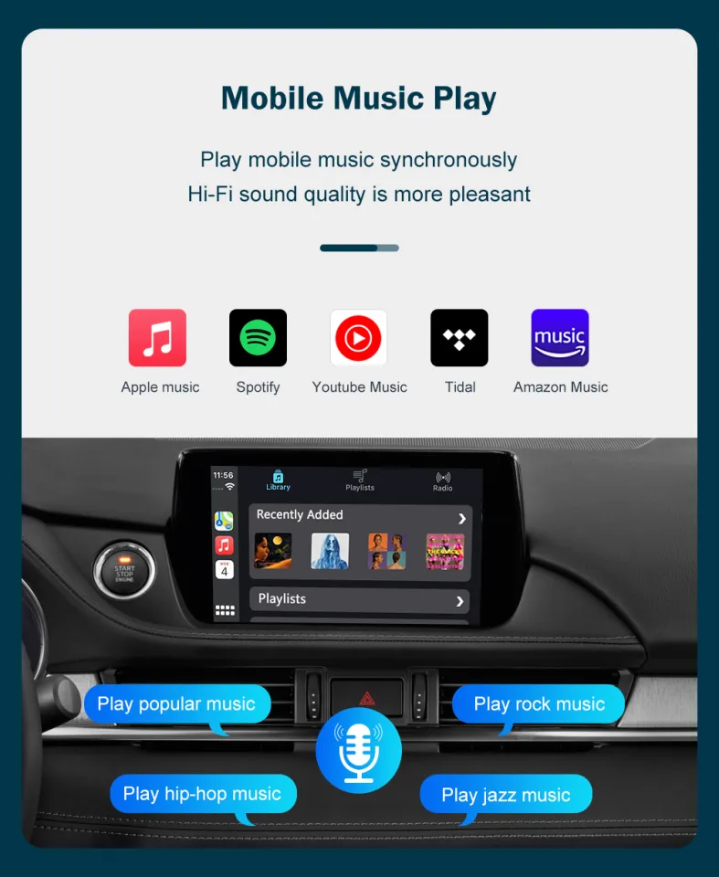 Apple CarPlay Android Auto USB Adapter Hub OEM for Mazda 3 6 2 CX3