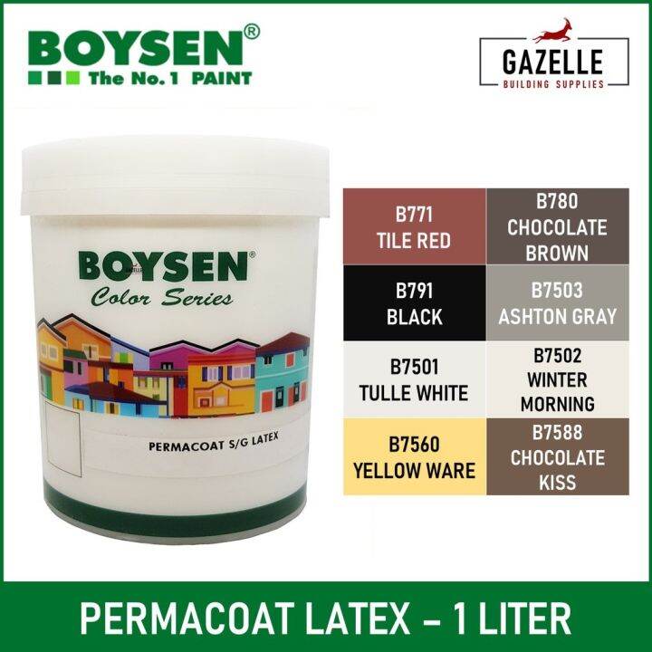 Boysen Permacoat Latex Paint for Cement / Concrete 1 Liter Lazada PH