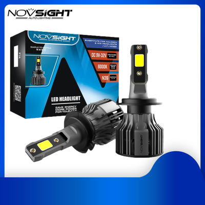 NOVSIGHT H7 Led Bulb H4 Car Light H11 LED Headlight H1 Turbo Lamp 9005 9006 HB3 HB4 Auto Lights H3 H13 9007 HB5 6000K Fog Lamps