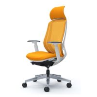 OKAMURA เก้าอี้รุ่น SYLPHY EXTRA HIGH BACK, ALUMINIUM BASE, ORANGE เก้าอี้ทำงาน เก้าอี้สำนักงาน Ergonomic Chair