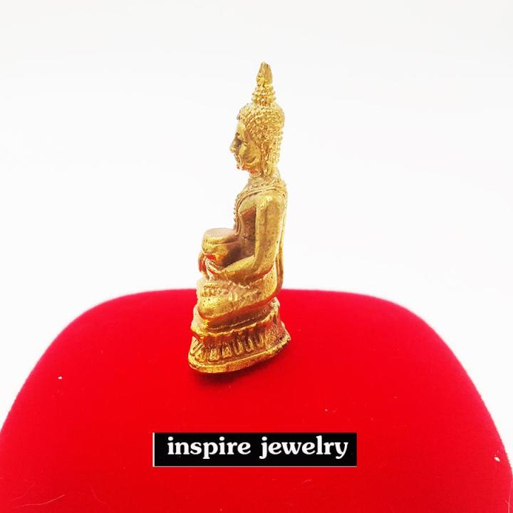 inspire-jewelry-พระพุทธรูปหล่อทองเหลือง-สูง-3cm