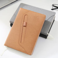 High Quality Leather Book Pen Insertion Design Enterprise Office Notebook Office Notebook Business Office Book