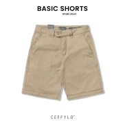 Quần Shorts Khaki Basic Màu Camel, Chất Liệu Nỉ Khaki Co Giãn, Thoáng Khí