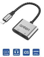 ONTEN Newๆๆๆ 2in1 IOS to audio and Charging Adapter OTN-135