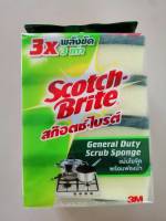 [4 ชิ้นแพ็ค] สก็อตซ์-ไบร์ต ฟองน้ำ สก็อตซ์ไบร์ต 3M SCOTCH-BRITE