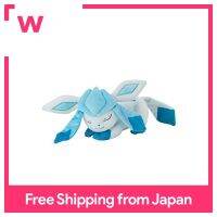 TAKARA TOMY A.R.T.S Suyasuya เพื่อนตุ๊กตาผ้ากำมะหยี่ Pokemon Glacia Glaceon S (กว้าง33ซม.) พวงกุญแจตุ๊กตาผ้ากำมะหยี่ (ความสูง)