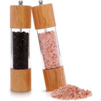 Salt and Pepper Grinder Set, Salt and Pepper Shakers, Capacity and Adjustable Coarseness, Premium Salt and Pepper Mills