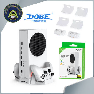 Dobe Multifunctional Cooling Stand For Xbox Series S (ขาตั้ง Xbox Series S + แท่นชาร์จจอย + ถ่านชาร์จ)(ขาตั้ง Xbox)(Xbox Stand)(พัดลมระบายความร้อนเครื่อง Xbox)(TYX-0663)