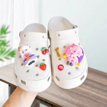 Cute Croc Charms Cartoon Shoe Decoration Charms Croc Accessories Removable Croc  Buttons 