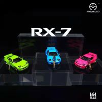 Time Micro 1:64โมเดลรถ RX-7จรวดโลหะผสมเหล็กหล่อสำหรับเป็นของขวัญของสะสม