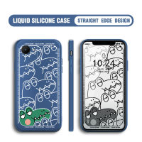 เคสม็อบขนาดเล็กสำหรับ Realme C30S เคสโทรศัพท์ลายการ์ตูนจระเข้จระเข้ปลอกซิลิโคนน้ำทรงสี่เหลี่ยมดั้งเดิมคลุมทั้งหมดเคสป้องกันทนแรงกระแทกกล้อง