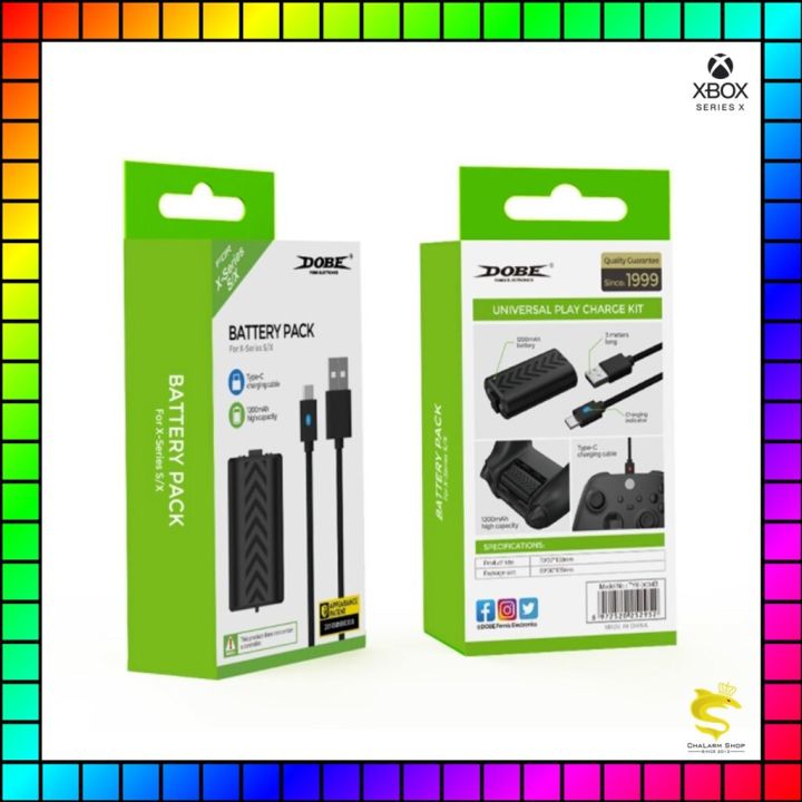 dobe-แบตเตอรี่จอย-for-xbox-series-s-x-1200-mah-ชาร์จผ่านจอย