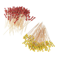 600Pcs Bamboo Fruit Sticks, Wooden Toothpicks for Party Tapas Nibbles Sandwich Canapes Appetiser Fruit Skewer BBQ