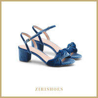 Zirishoes Colline Block Heel Cobalt Blue Exclusive Price