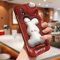 เคส Case4you สำหรับ Vivo Y02A Y02T ดีไซน์กระต่ายสไตล์รวมกรณีโทรศัพท์ฟิล์มภาพสามมิติเปลือกแข็งเคสป้องกันทนแรงกระแทกกล้องคลุมทั้งหมด