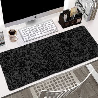 Large Black White Gaming Mouse Pad XXL Mousepad Pc Gamer 90x40CM Desk Mat 3mm Pink Mausepad Keyboard Computer Table Decoratio