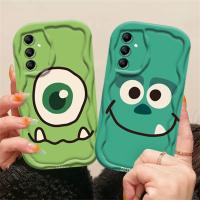 เคส Hp A24 Samsung A14 A13 A02s A04e,A04 A04s A10s A30s A21s A12 M12 3D A32ขอบคลื่น A03เคสครอบโทรศัพท์ A51 A52s A50 A20s A52 M11ตาใหญ่สัตว์ประหลาดน้อย TPU ICasing