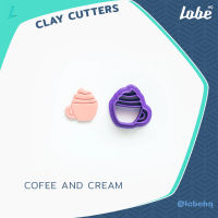 Coffee Cream Clay Cutter/ Clay Tools/  Polymer Clay Cutter/ แม่พิมพ์กดดินโพลิเมอร์ทำต่างหูรูปทรงแก้วกาแฟครีม