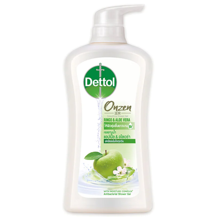 fernnybaby-เจลอาบน้ำเดทตอล-dettol-ครีมอาบน้ำ-อาบสะอาด-รุ่น-เจลอาบน้ำเดทตอล-ออนเซ็น-สมูทติ้ง-ริงโก้-อโรเวร่า-450-มล