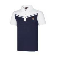 [PGM GOLF] เสื้อกอล์ฟ ผู้ชาย EXCEED สีขาวกรม รหัสสินค้า EC-YFM001 จัดส่งฟรี