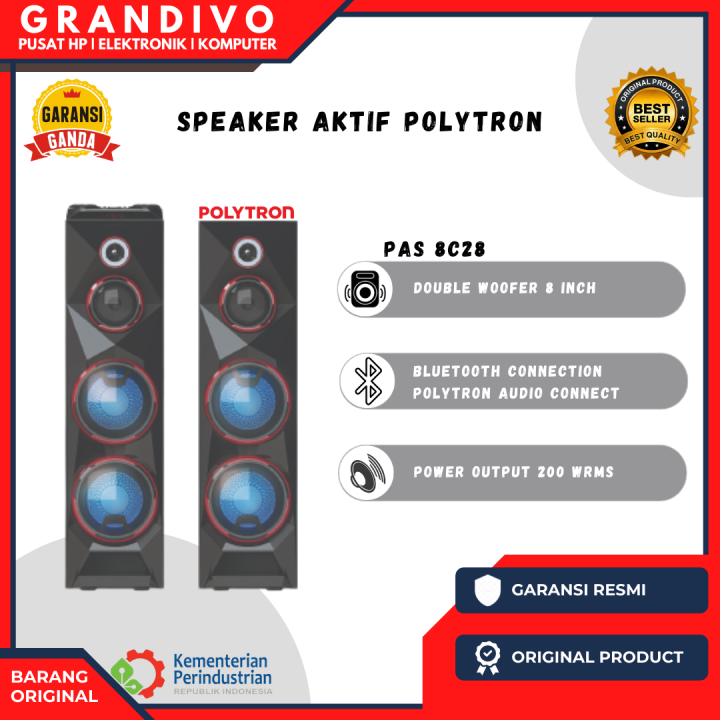 Speaker Aktif Polytron Pas 8c28 Garansi Resmi Grandivo Lazada Indonesia