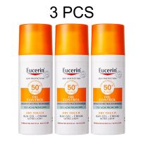 3PCS Eucerin Sunscreen Oil Control Waterproof Facial Sunscreen Sensitive Skin UV Protection SPF 50+ Waterproof For Oily Acne