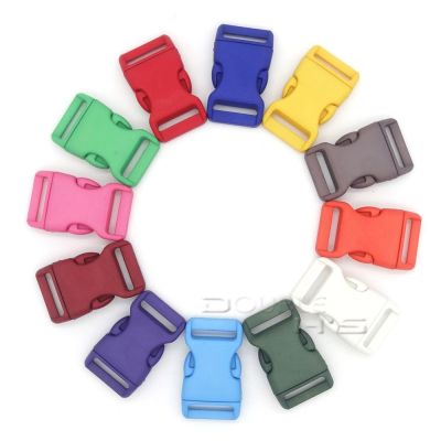 【cw】 5pcs/lot 3/4  39;  39;(20mm) Plastic Colorful Contoured Side Release Paracord Bracelets/Backback