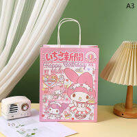 เขา?กระเป๋ากระดาษเหนียวห่อของขวัญลายการ์ตูน Hello Kitty KURMI กระเป๋าใส่ของขวัญสำหรับงานเลี้ยงวันเกิด