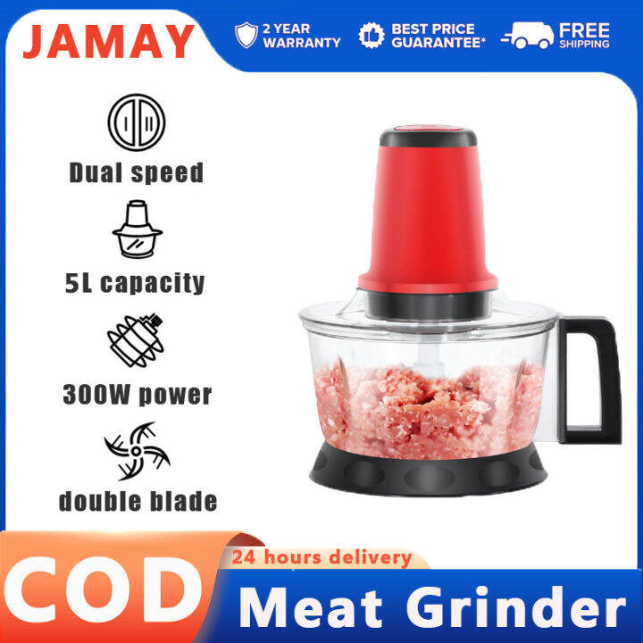 5L Meat grinder heavy duty Staineless Food Processor Multifunctio