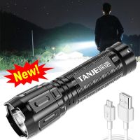 Strong Light Mini Flashlight USB Rechargeable 3 Modes Work Light Waterproof LED Flashlights Tactical Torch Camping Flashlights