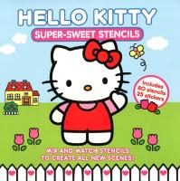 Plan for kids หนังสือต่างประเทศ Hello Kitty Super-Sweet Stencils ISBN: 9781419706318