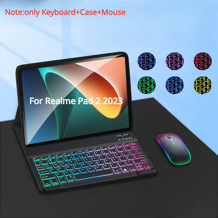 Detachable Bluetooth Backlight Keyboard Mouse Case for Realme