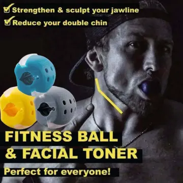 Muscle Jawline Exerciser, Bite Muscle Ball, Silicone Jaw Trainer