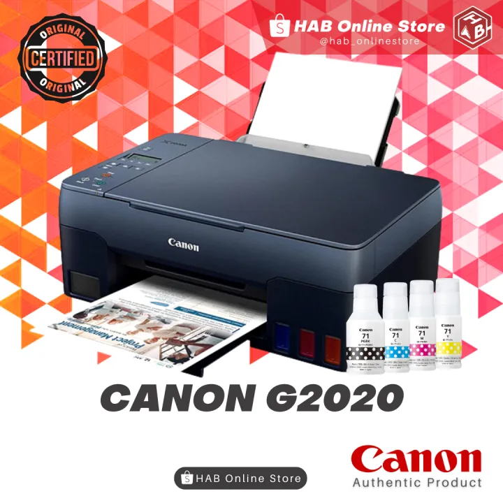 Canon Pixma G2020 Ink Tank 3 in 1 Printer - Print | Scan | Copy w ...